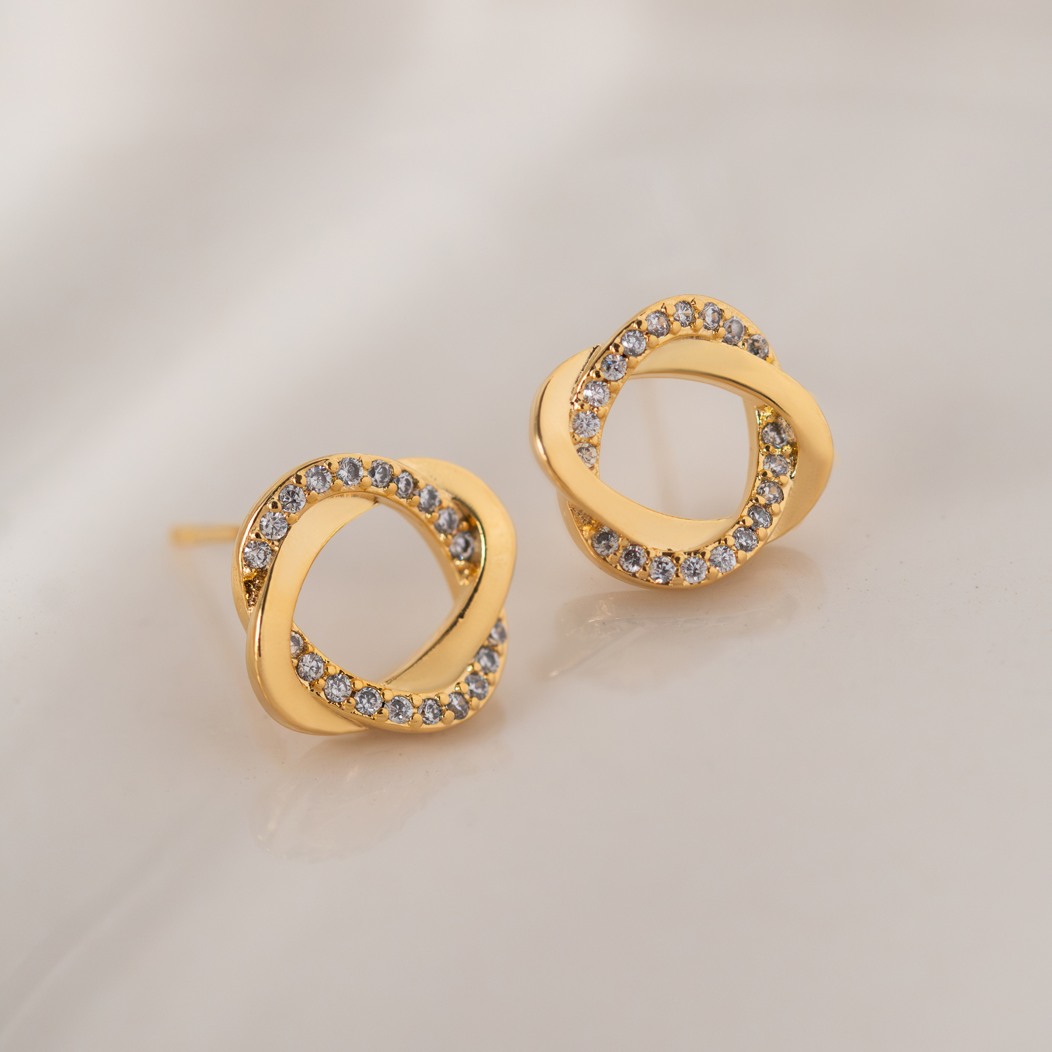 Intertwined Crystal Earrings