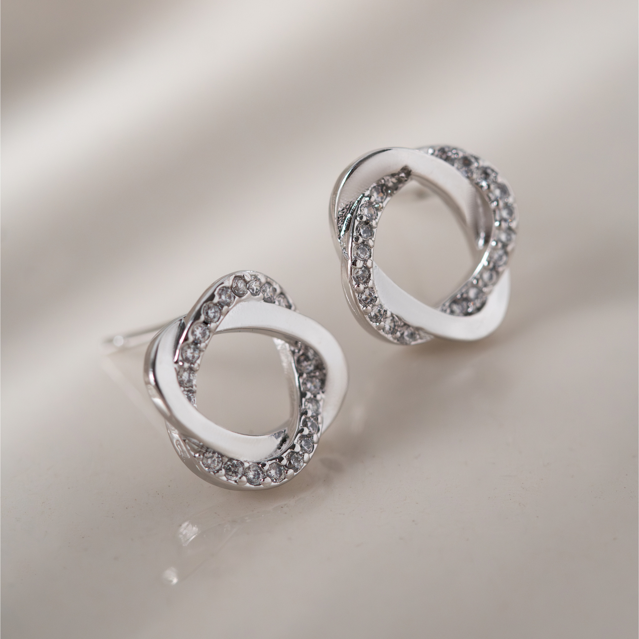 Intertwined Crystal Earrings