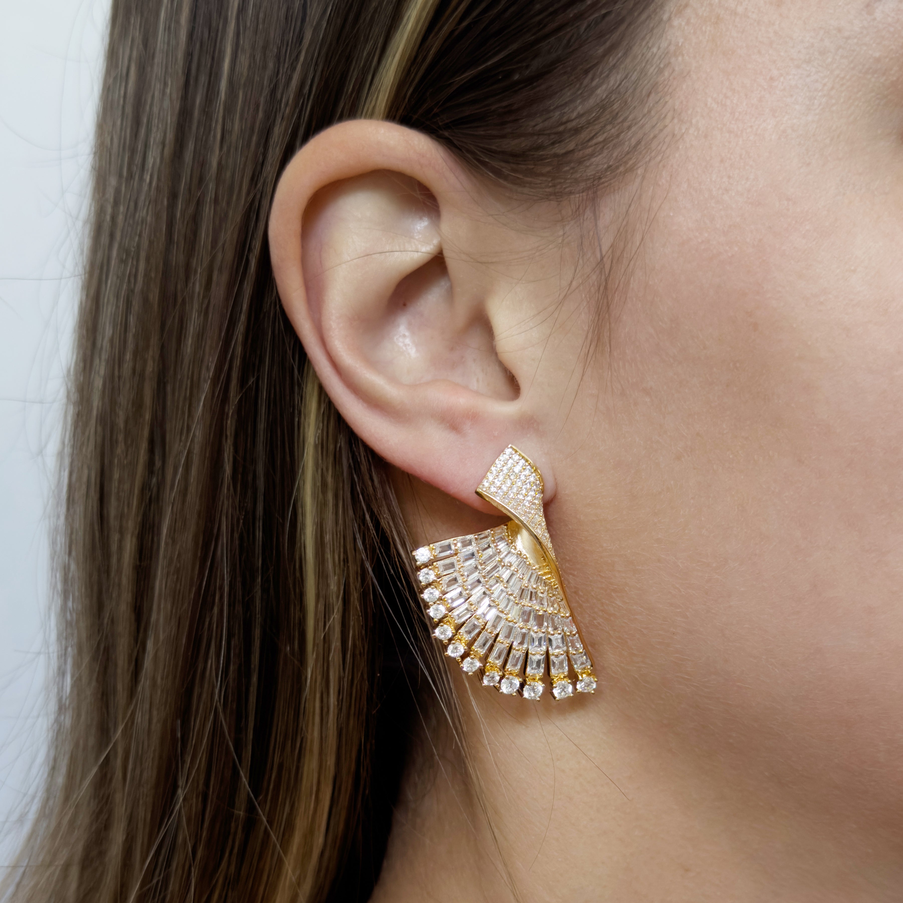 Peacock Gem Earrings