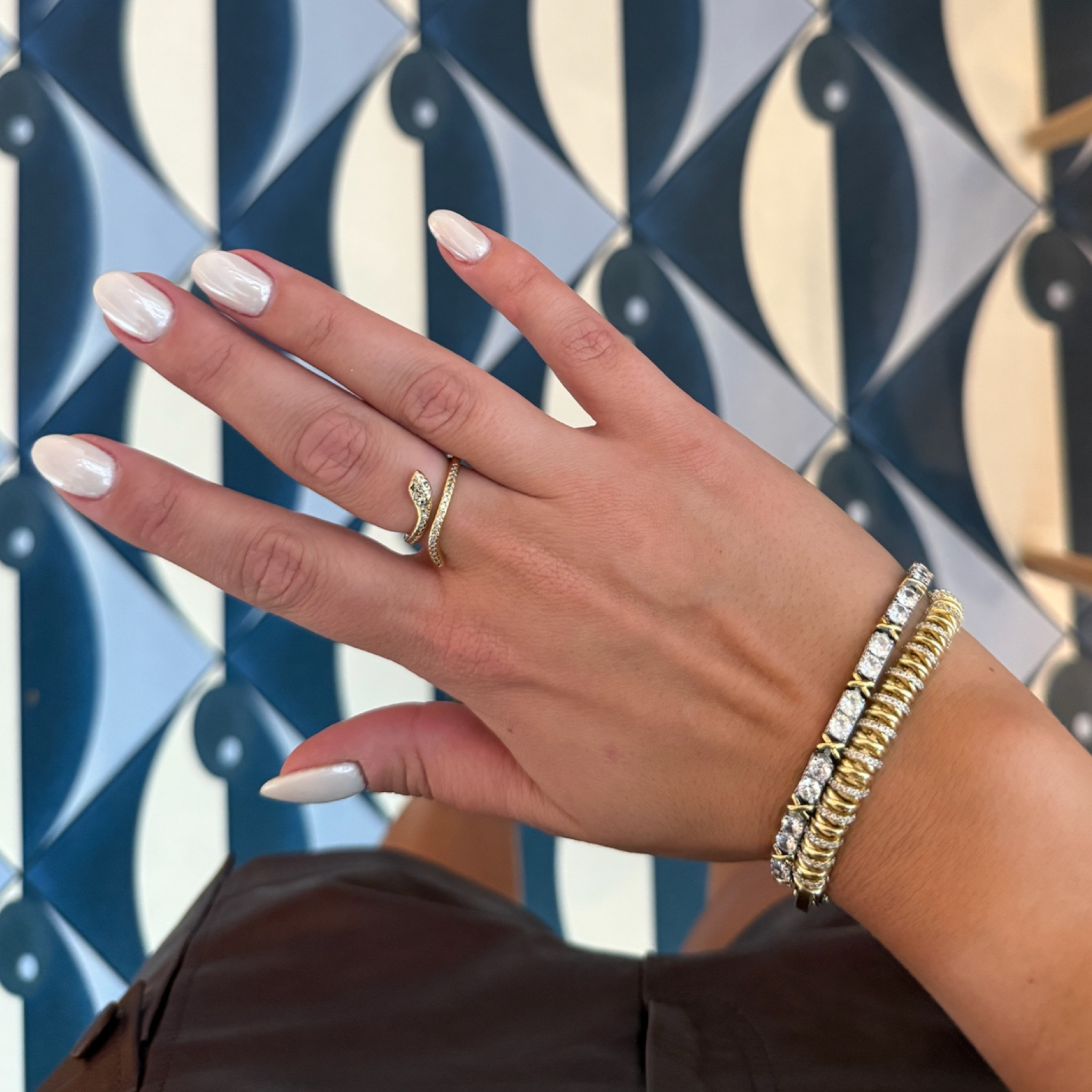 Serpent Glow Adjustable Ring