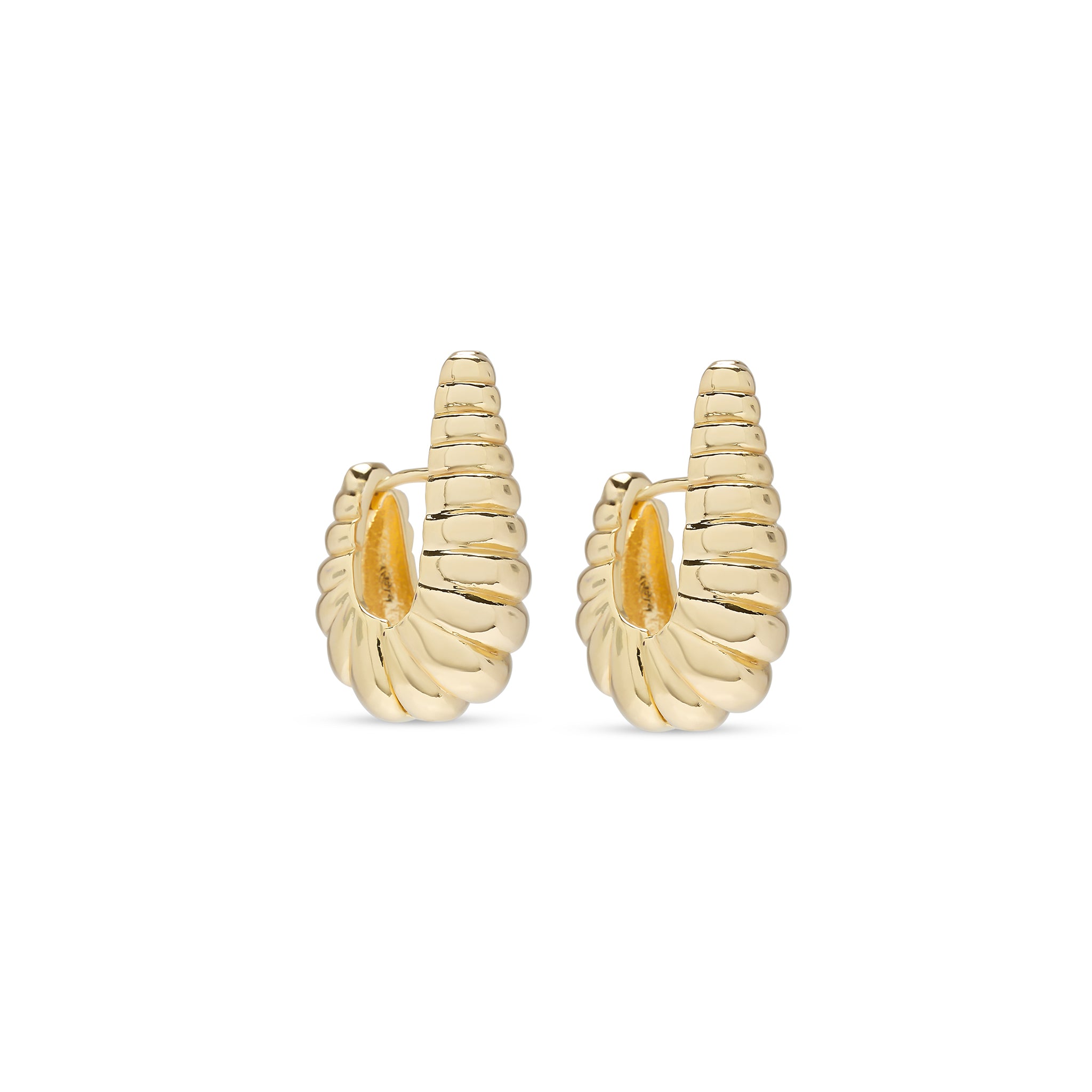 Not Your Basic Croissant Large Hoops