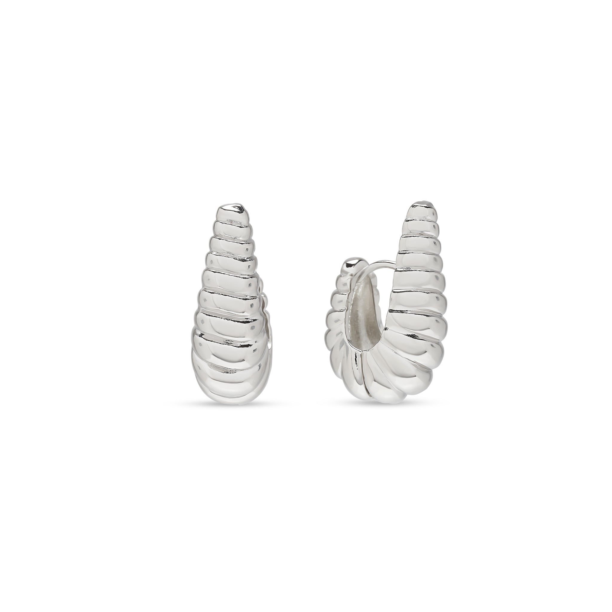 Not Your Basic Croissant Large Hoops