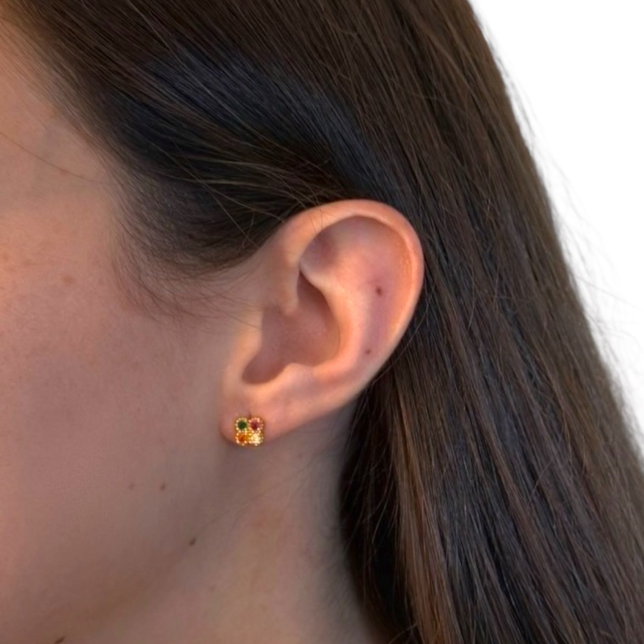 Rainbow Gemstone Earrings