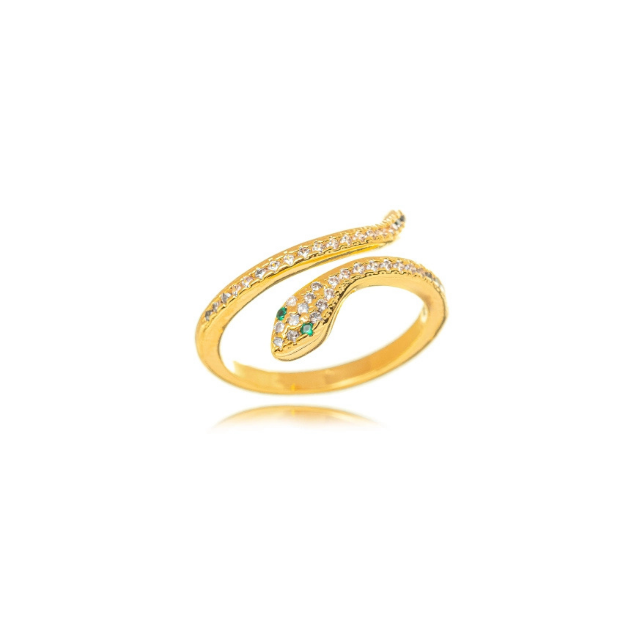 Serpent Glow Adjustable Ring