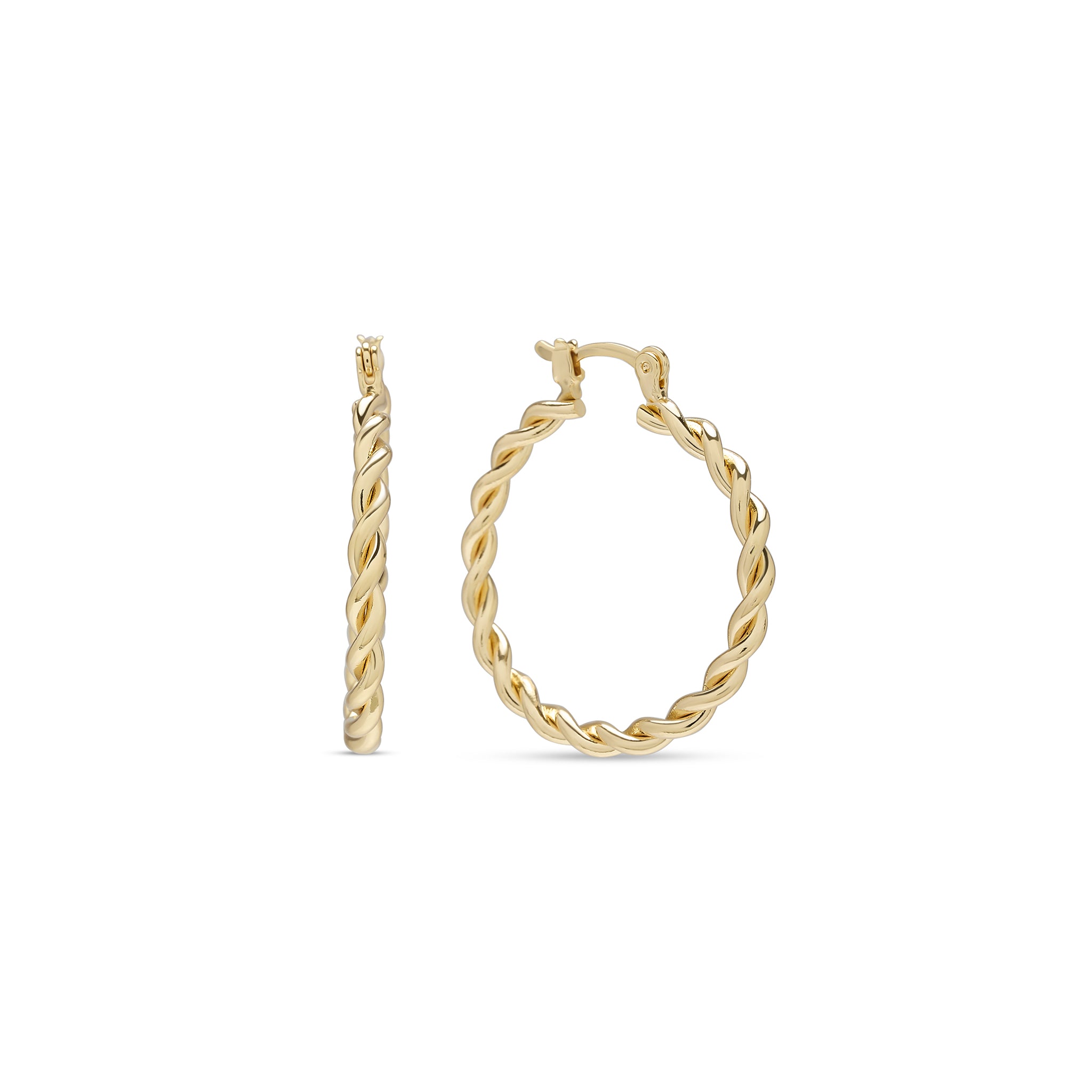 Your Classic Large Twisted Hoops